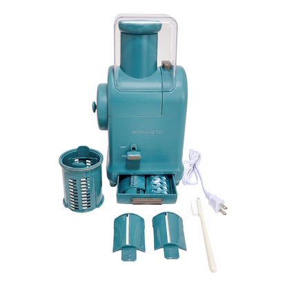 Brasserie Co. Electric Prep Mill | Cheese Grater & Vegetable Slicer